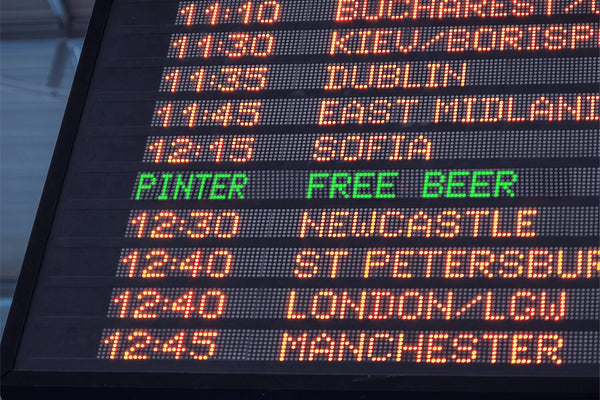 Free Beer if your Flight's Cancelled