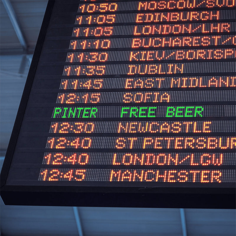 Free Beer if your Flight's Cancelled